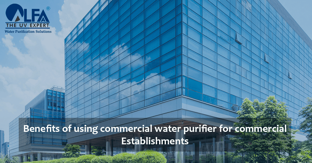 Benefits of Using Commercial Water Purifier for Commercial Establishments