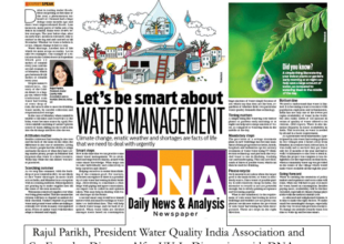 Rajul Parikh, President Water Quality India Association and Co-Founder, Director Alfaa UV In Discussion with DNA on Smart Water Management