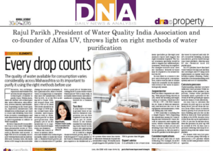 Rajul Parikh, President of Water Quality India Association and Co-founder of Alfaa UV , throws light on right methods of water purification