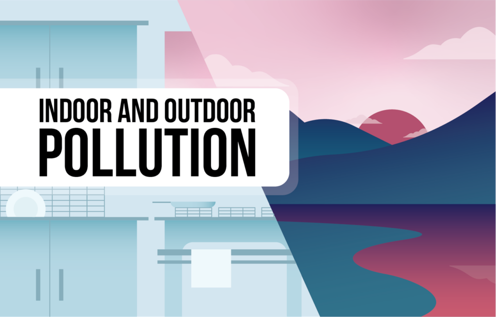 How does indoor air quality differ from outdoor air quality?